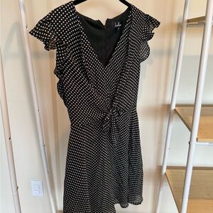 lulus Black and White Polka Dot Dress